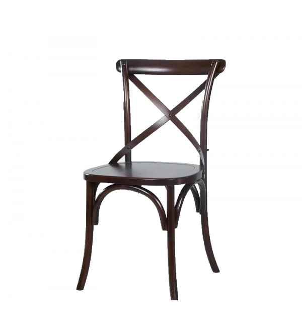 美式鄉村實木椅子 | 餐椅復古咖啡廳靠背椅  SC-109BB 黑胡桃色
